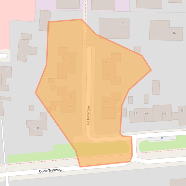 Kaart van postcodegebied 8861KC.