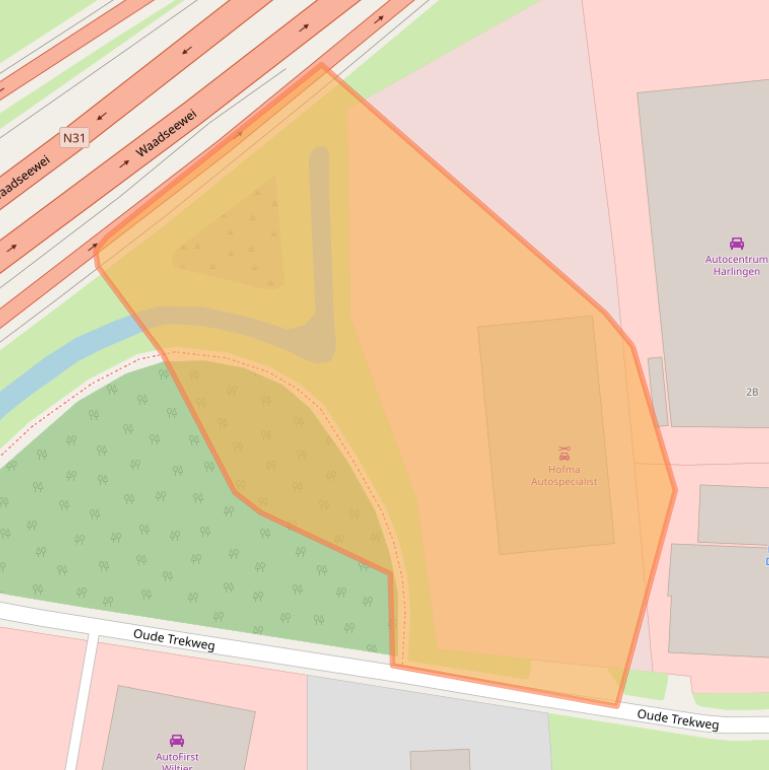 Kaart van postcodegebied 8861KK.