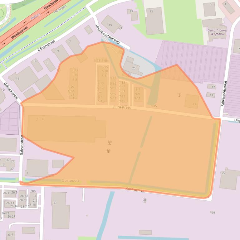 Kaart van postcodegebied 8861NB.