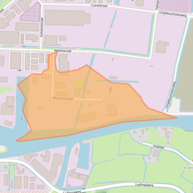 Kaart van postcodegebied 8861NG.