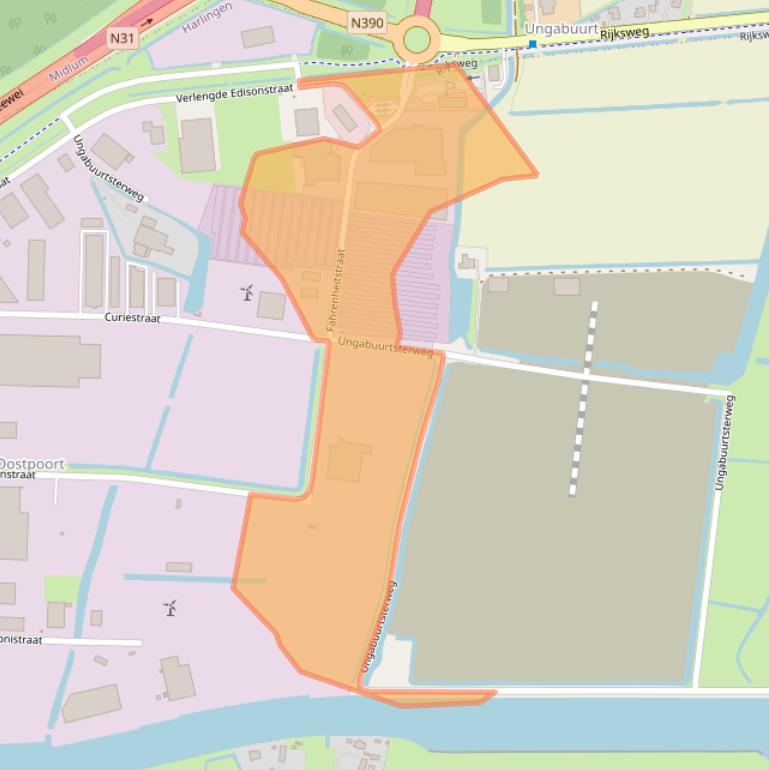 Kaart van postcodegebied 8861NH.