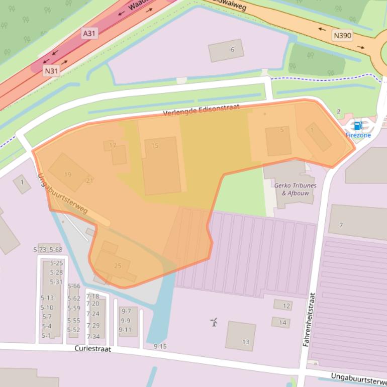 Kaart van postcodegebied 8861NJ.