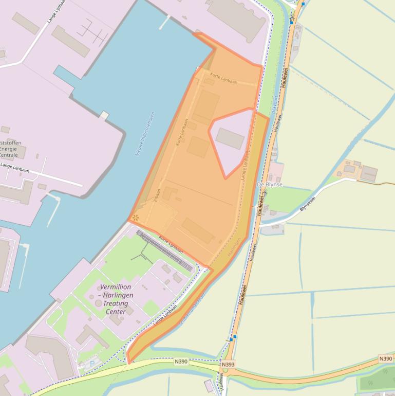 Kaart van postcodegebied 8861NS.