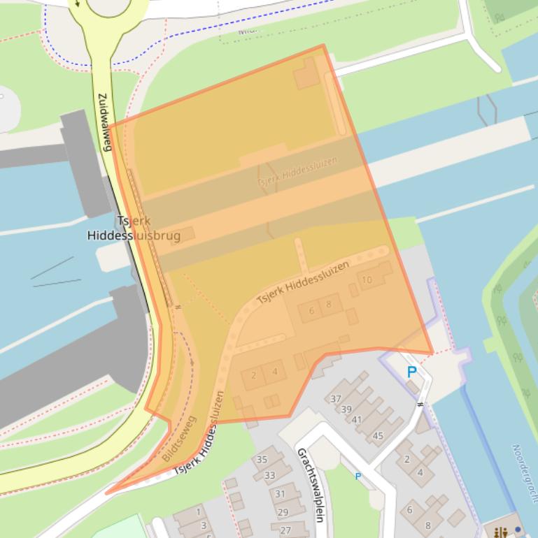 Kaart van postcodegebied 8861NZ.