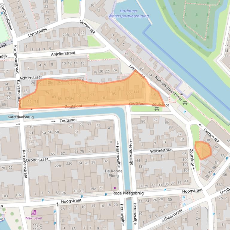 Kaart van postcodegebied 8861SW.