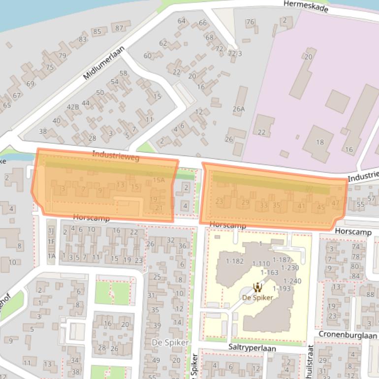 Kaart van postcodegebied 8861TM.