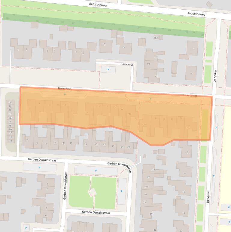 Kaart van postcodegebied 8861TP.