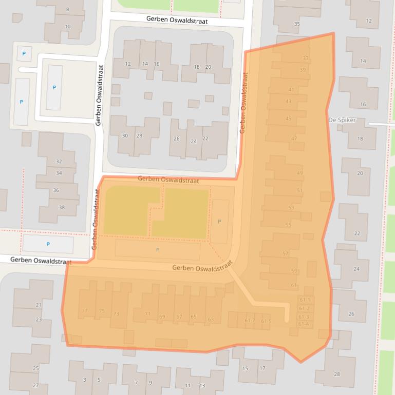 Kaart van postcodegebied 8861TW.