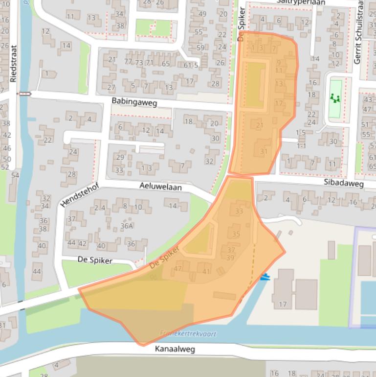 Kaart van postcodegebied 8861VB.