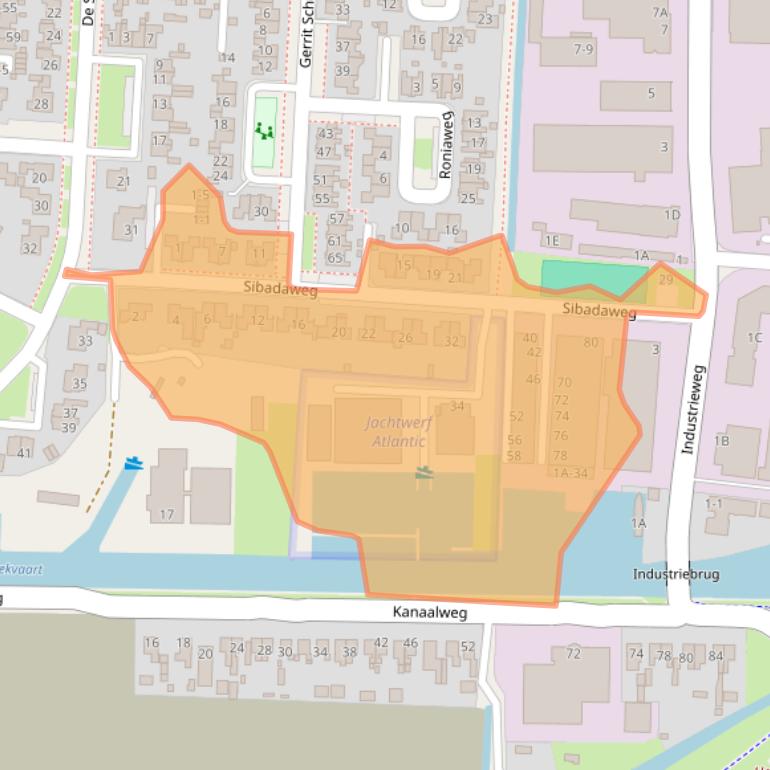 Kaart van postcodegebied 8861VG.