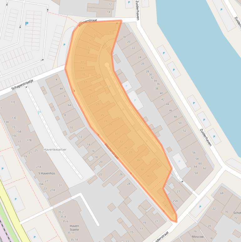 Kaart van postcodegebied 8861XJ.