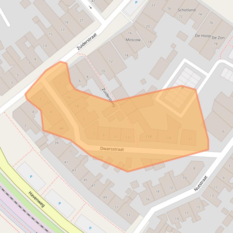 Kaart van postcodegebied 8861XM.