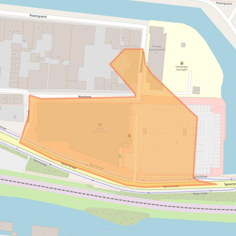 Kaart van postcodegebied 8861XX.