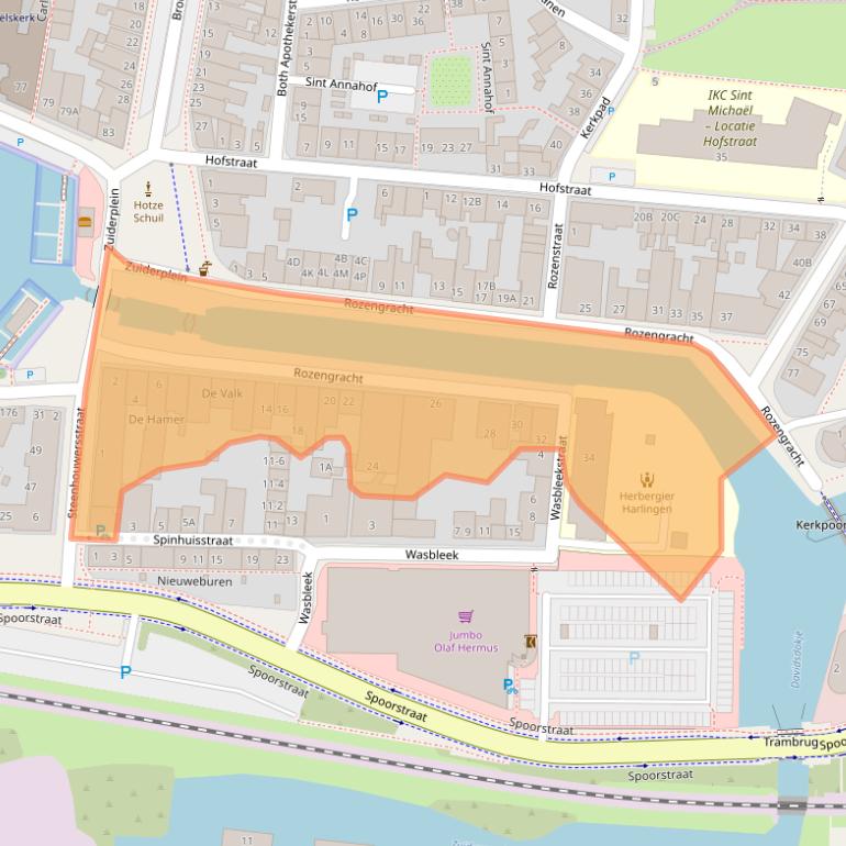 Kaart van postcodegebied 8861XZ.