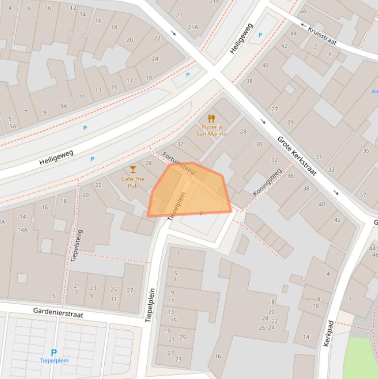 Kaart van postcodegebied 8861ZA.