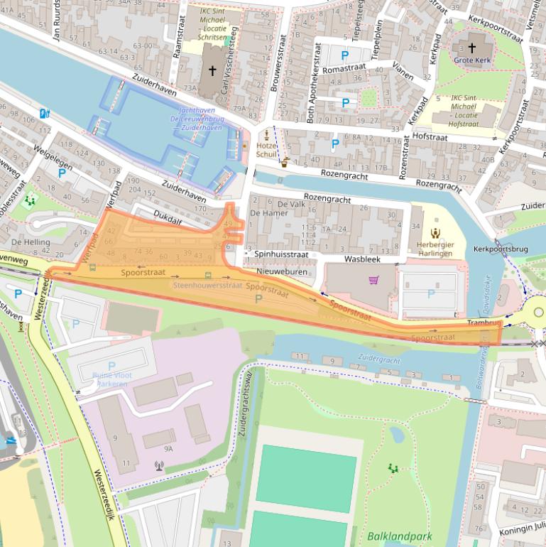Kaart van postcodegebied 8861ZC.