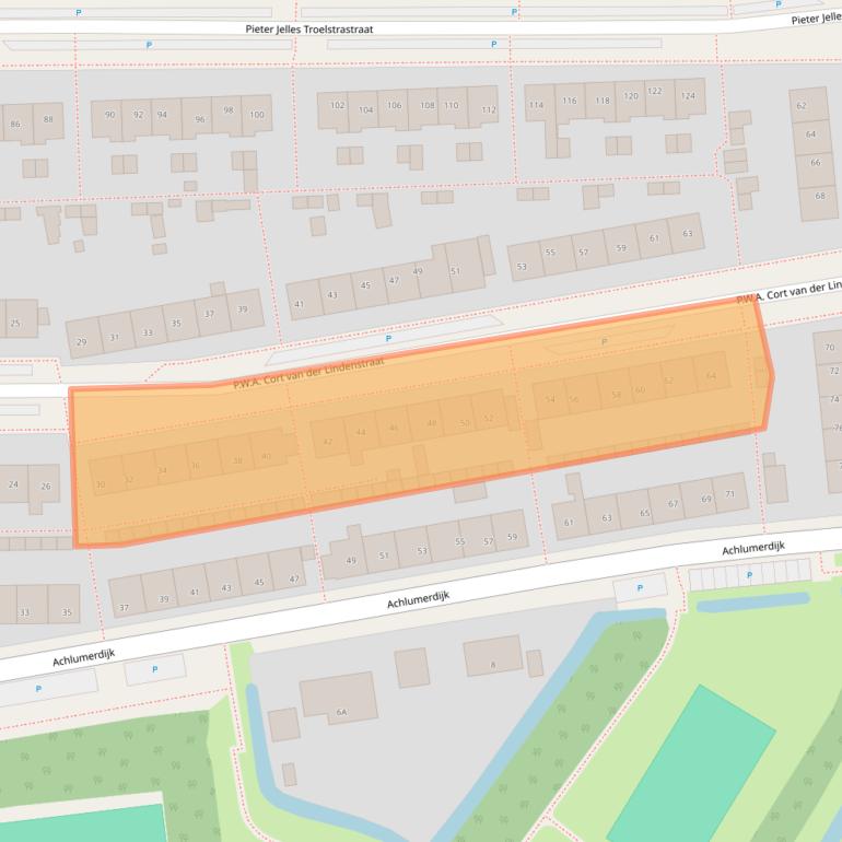 Kaart van postcodegebied 8862AG.