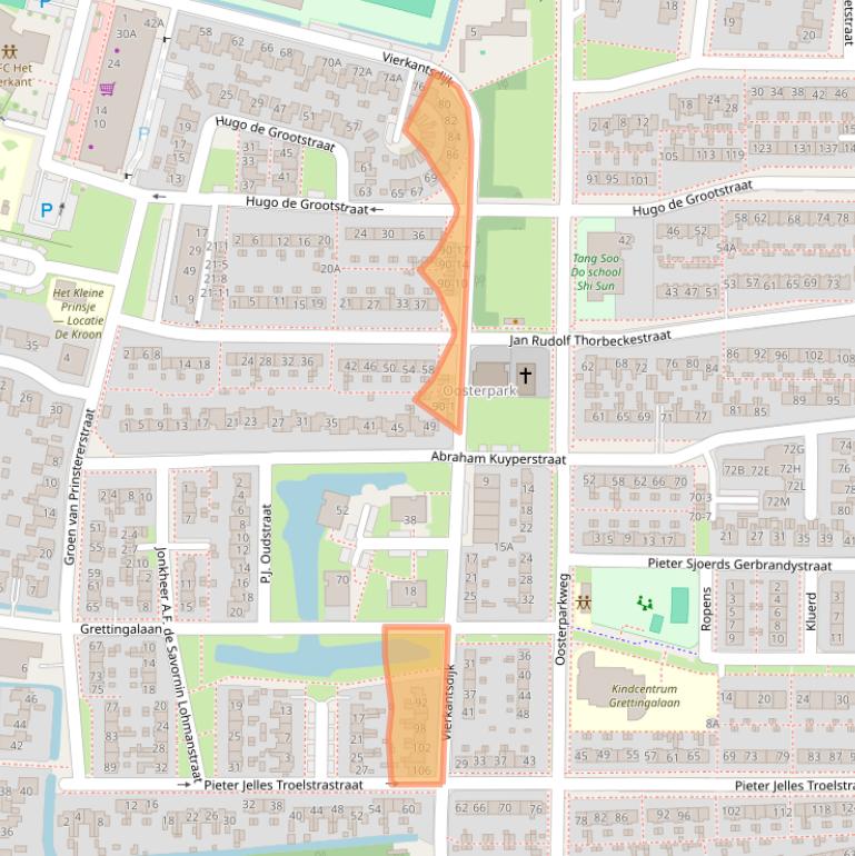 Kaart van postcodegebied 8862BK.