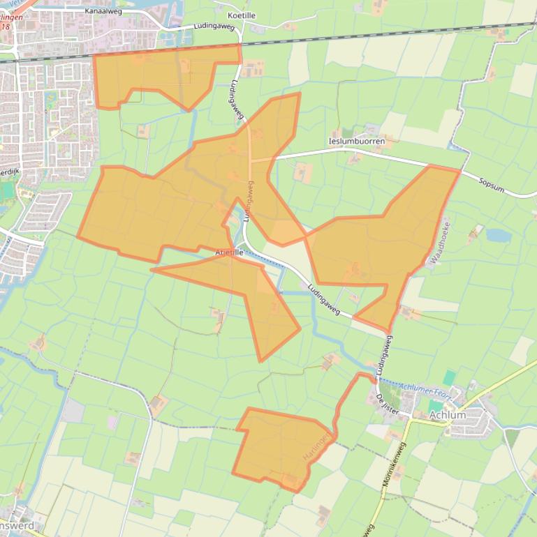 Kaart van postcodegebied 8862BL.