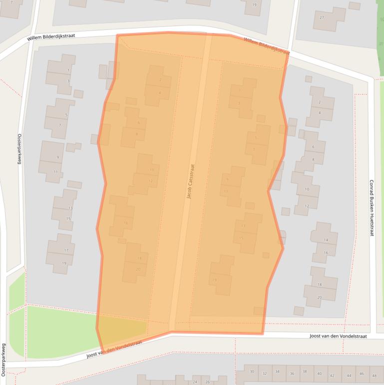 Kaart van postcodegebied 8862BS.