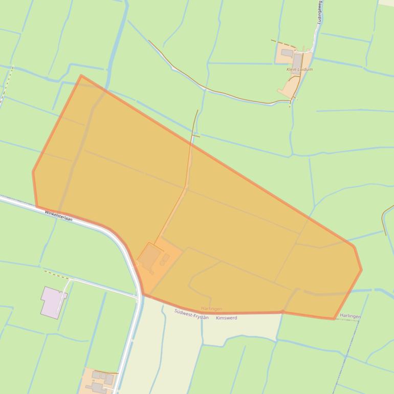 Kaart van postcodegebied 8862CD.