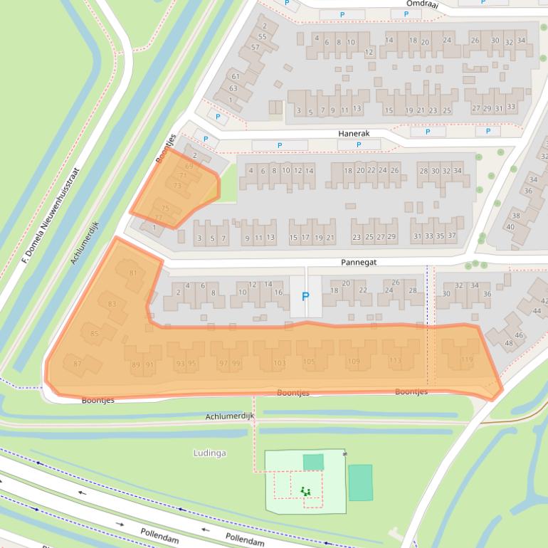 Kaart van postcodegebied 8862DB.