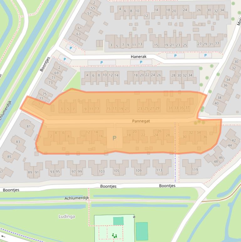 Kaart van postcodegebied 8862DG.