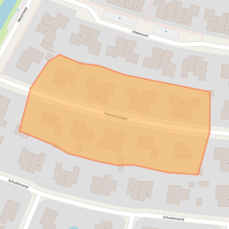 Kaart van postcodegebied 8862DW.
