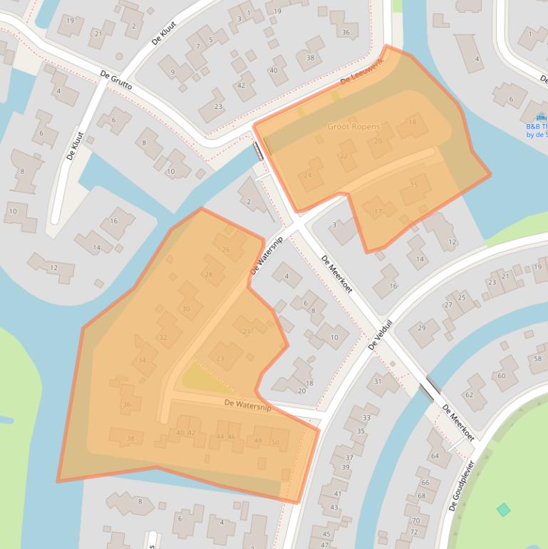 Kaart van postcodegebied 8862LN.