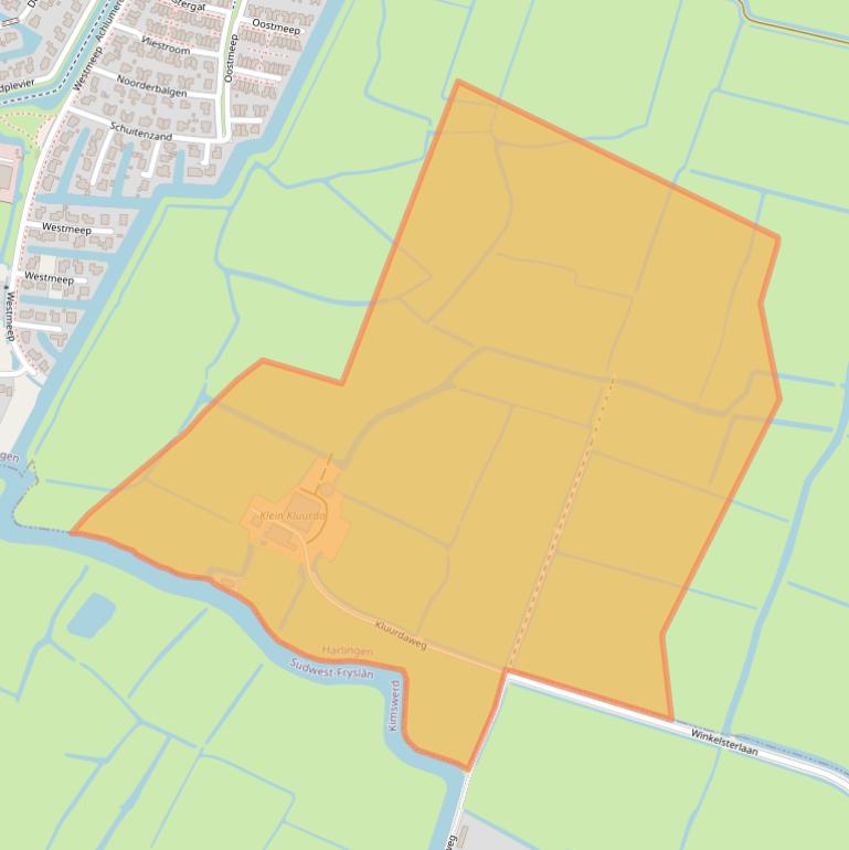 Kaart van postcodegebied 8862LS.