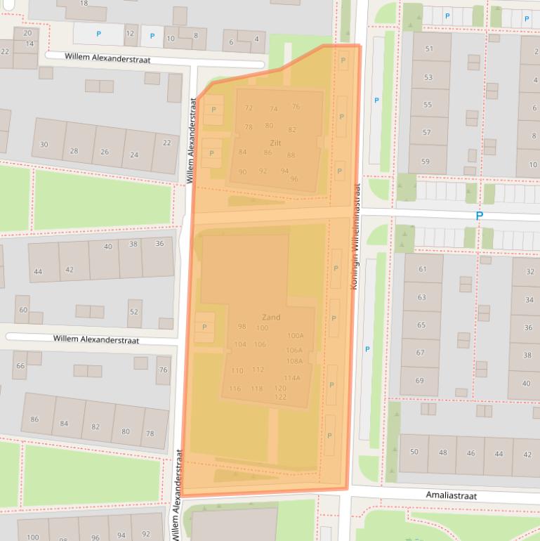 Kaart van postcodegebied 8862MG.
