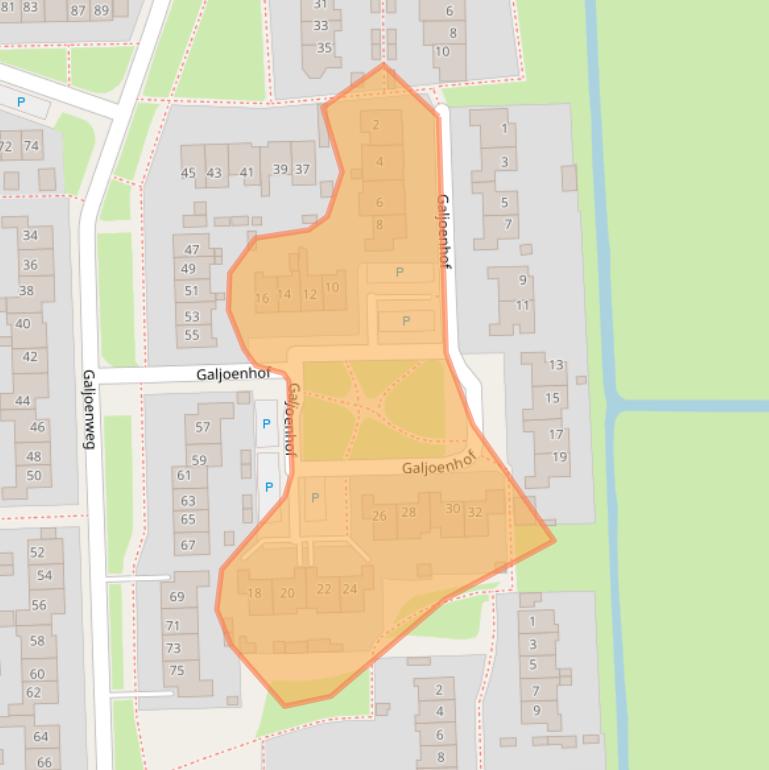 Kaart van postcodegebied 8862PG.