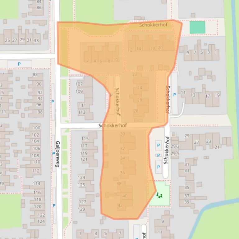 Kaart van postcodegebied 8862PL.