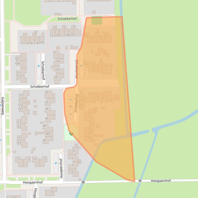 Kaart van postcodegebied 8862PM.