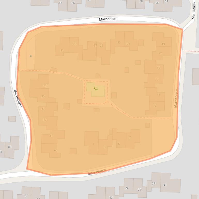 Kaart van postcodegebied 8862RA.