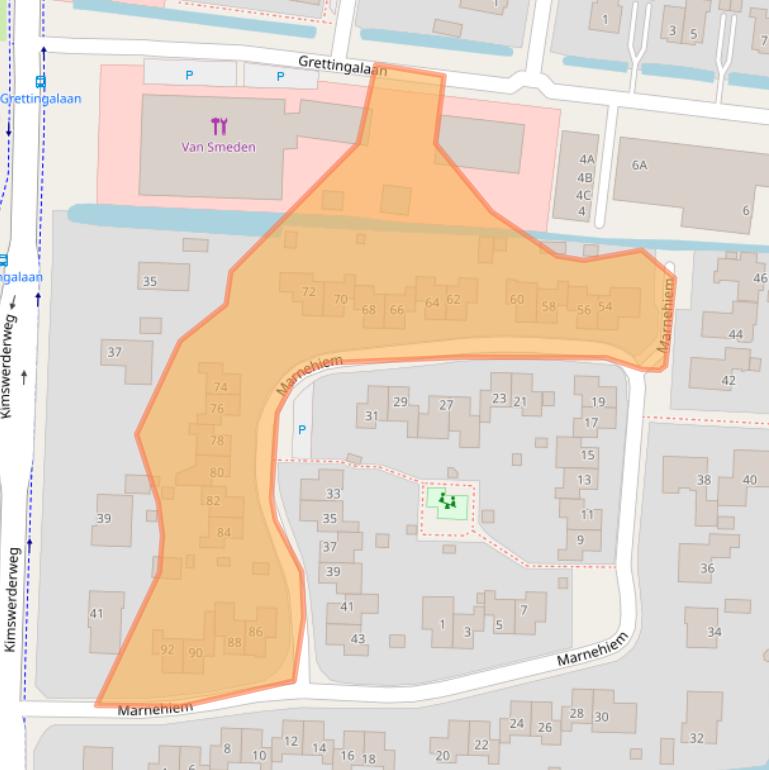 Kaart van postcodegebied 8862RD.
