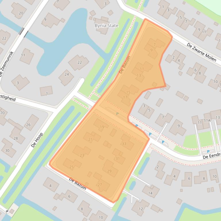 Kaart van postcodegebied 8862RG.