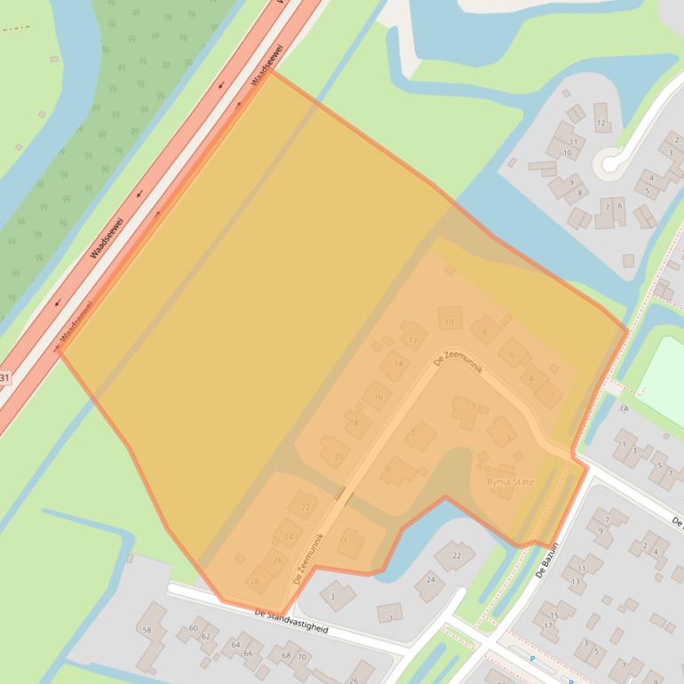 Kaart van postcodegebied 8862RL.