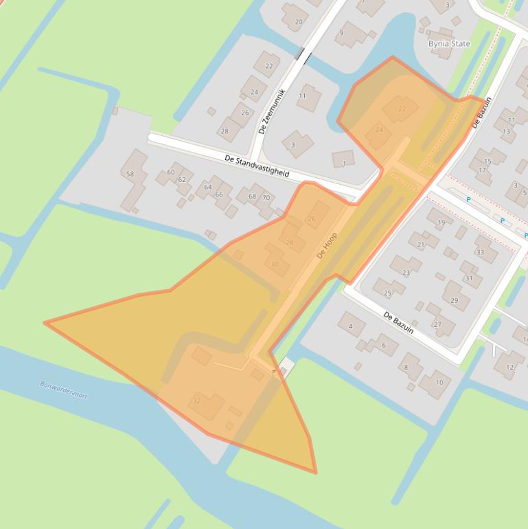 Kaart van postcodegebied 8862RP.