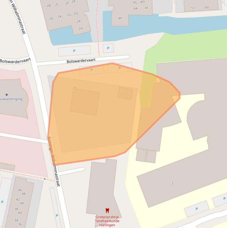 Kaart van postcodegebied 8862SG.