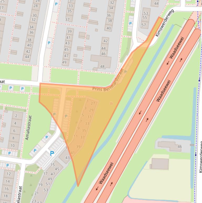 Kaart van postcodegebied 8862TD.