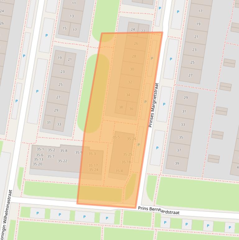 Kaart van postcodegebied 8862TJ.