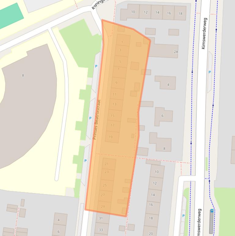Kaart van postcodegebied 8862TM.
