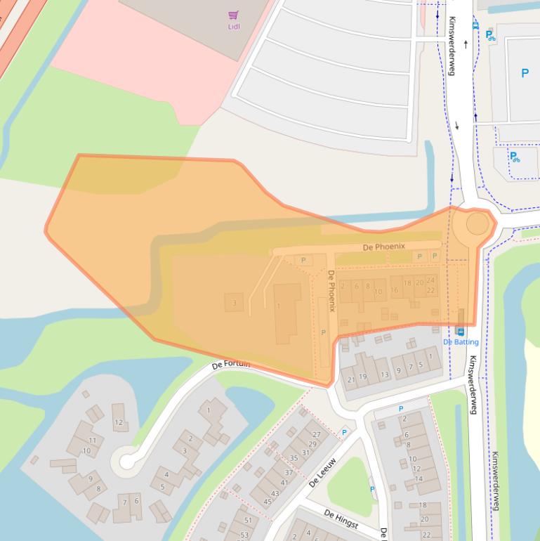 Kaart van postcodegebied 8862TW.