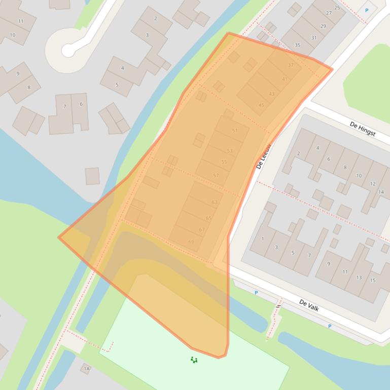 Kaart van postcodegebied 8862TX.