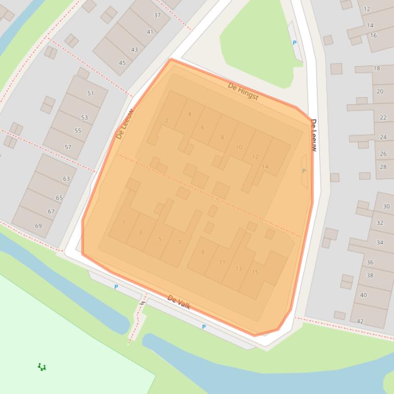 Kaart van postcodegebied 8862TZ.