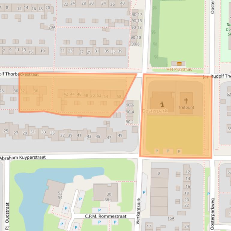 Kaart van postcodegebied 8862VK.