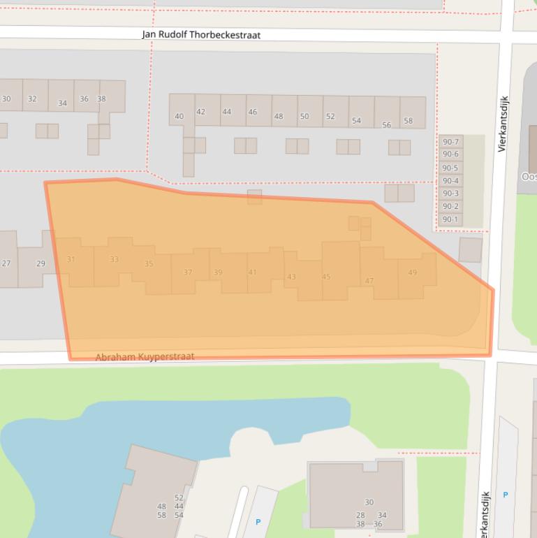 Kaart van postcodegebied 8862VP.