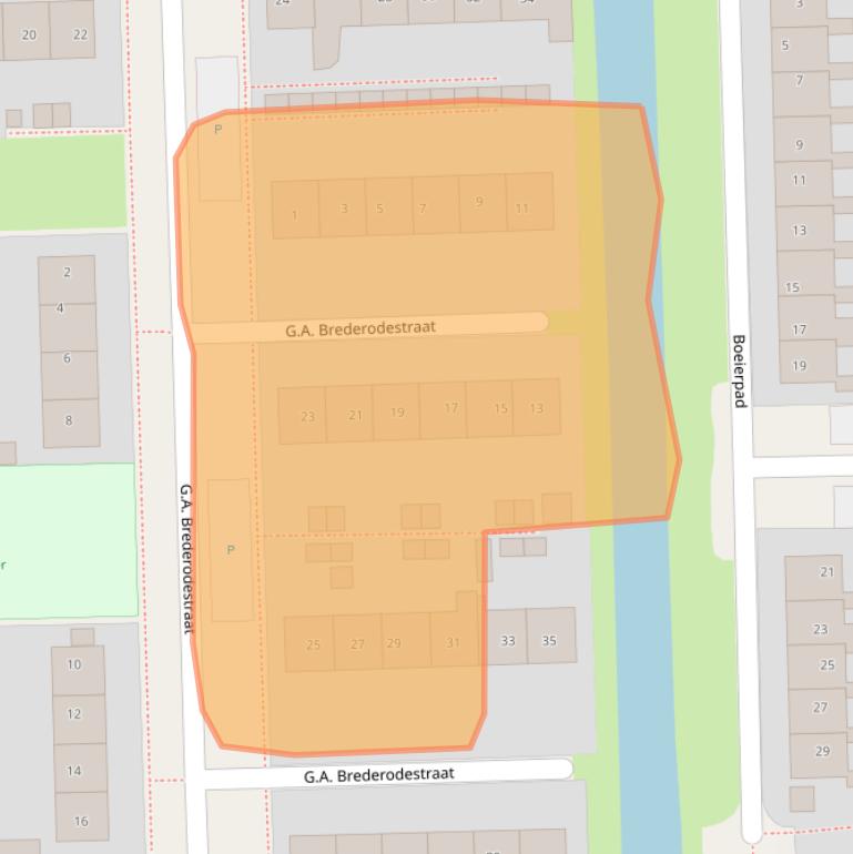 Kaart van postcodegebied 8862WP.