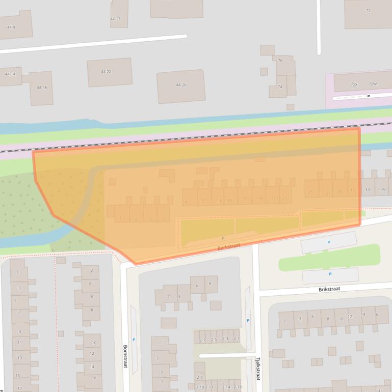 Kaart van postcodegebied 8862XK.